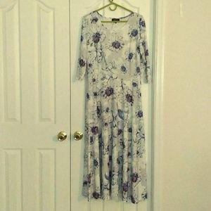 Knit Flowered Dress